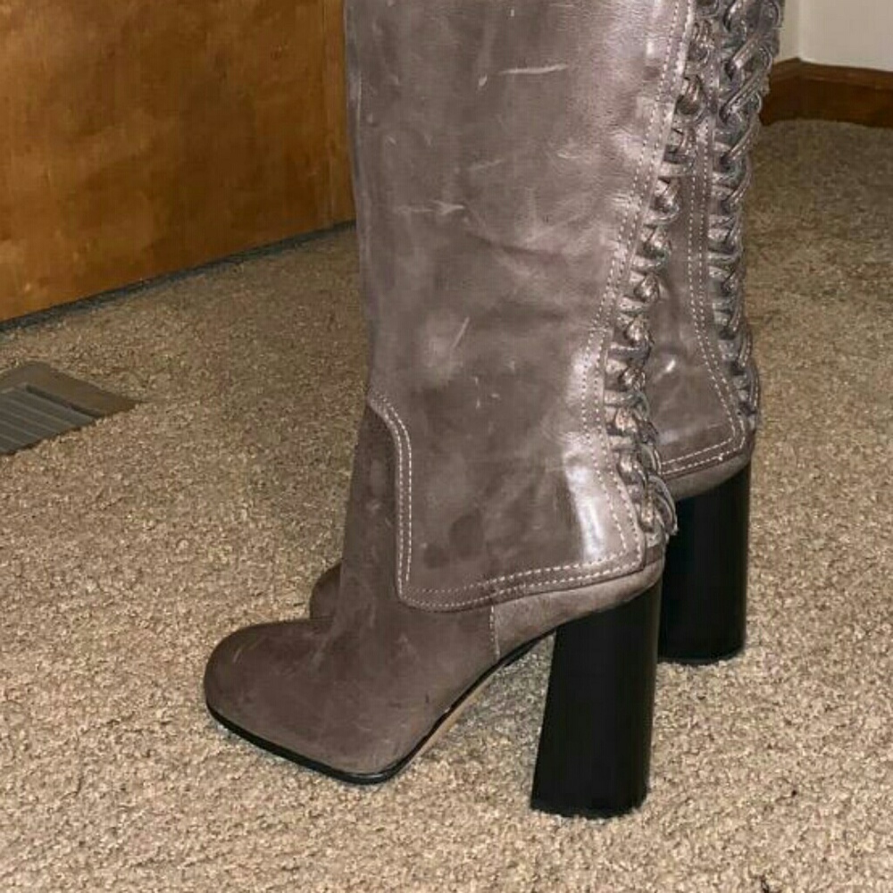 Vincent Camuto leather over the knee boots - Picture 3 of 4